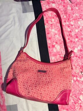 Vintage NWOT Rosetti Pink Signature Pattern Shoulder Bag & Accessory